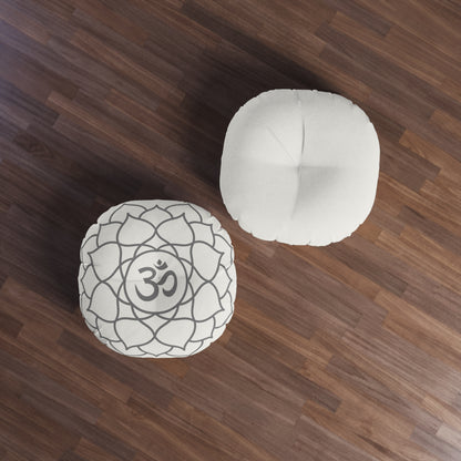 Gray Om Meditation Cushion