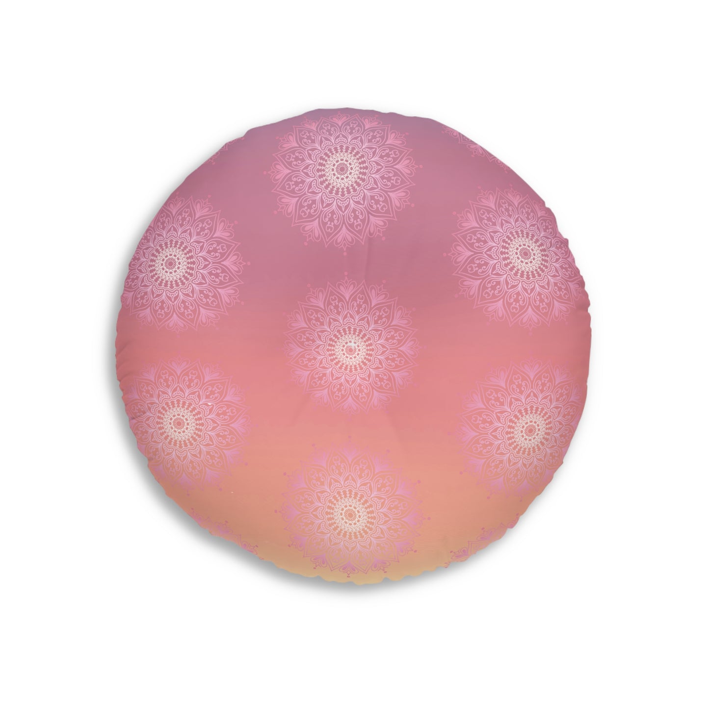 Sunset Pink Mandala Meditation Cushion