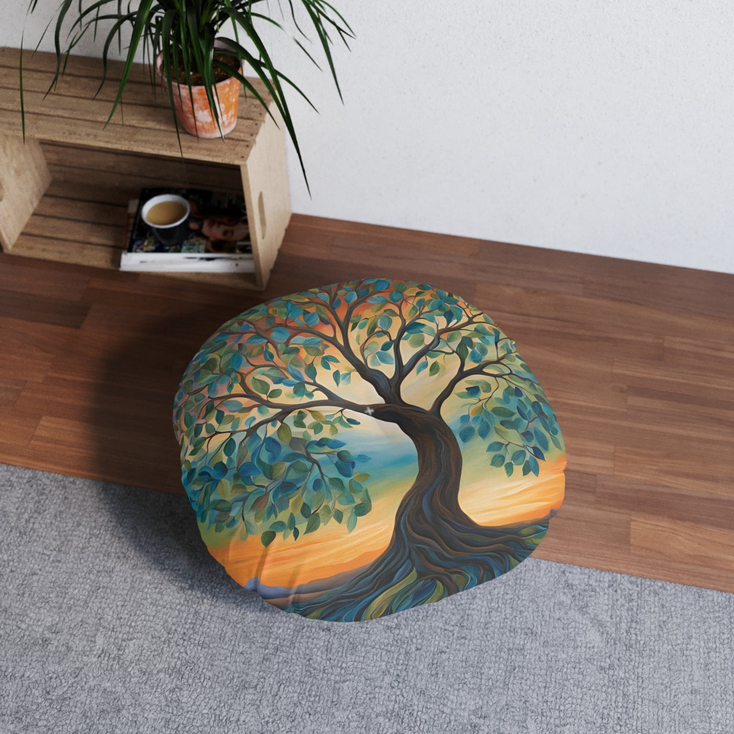 Sunset Tree Meditation Cushion