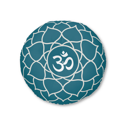 Teal Om Meditation Cushion