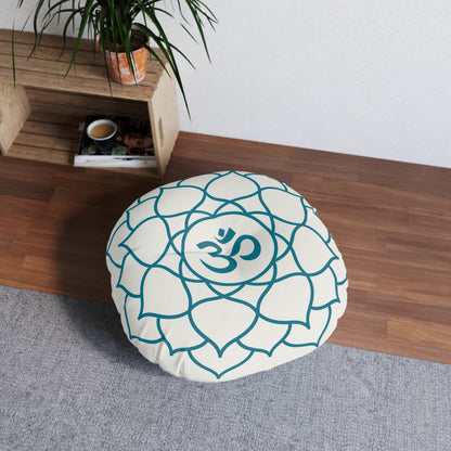 Teal Om 2 Meditation Cushion