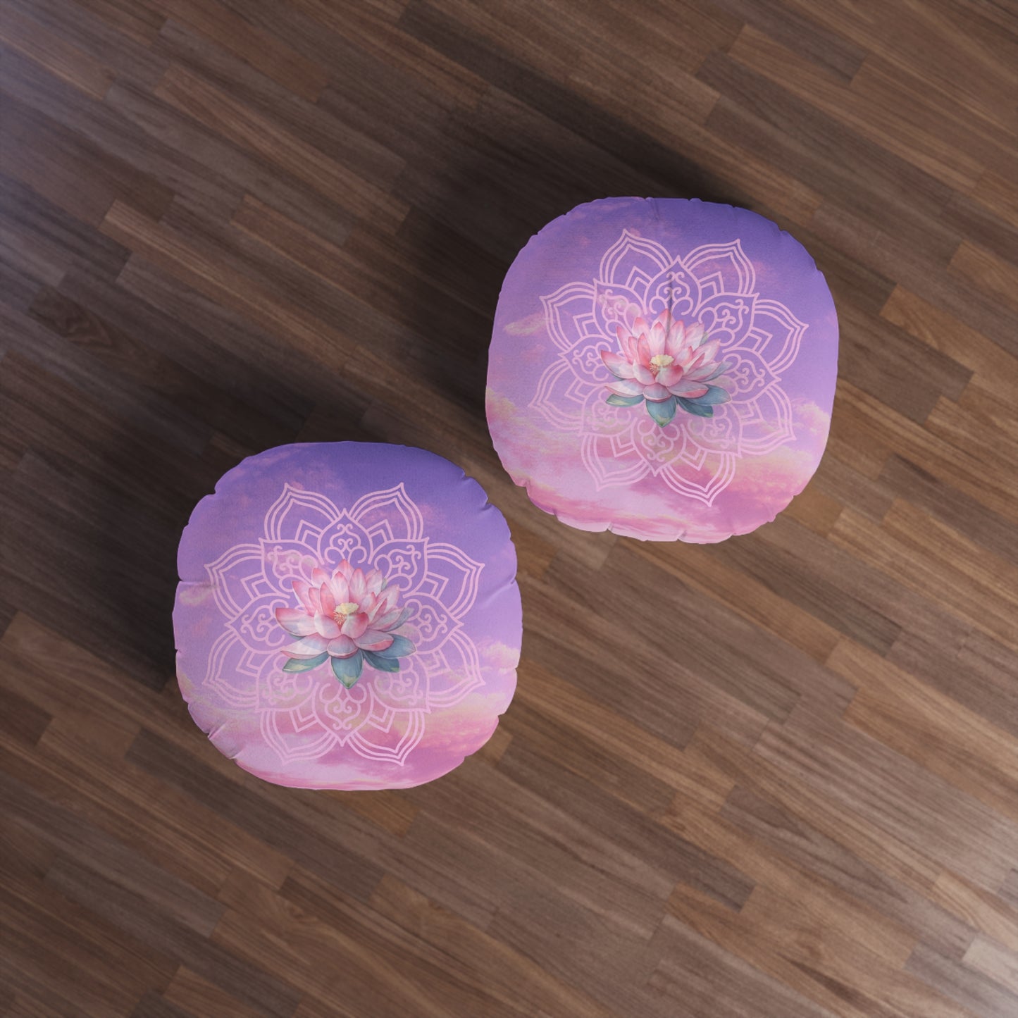 Pink Sunset Lotus Meditation Cushion