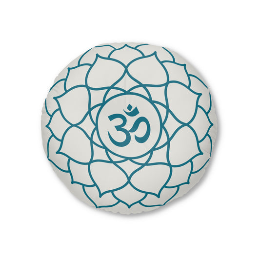 Teal Om 2 Meditation Cushion