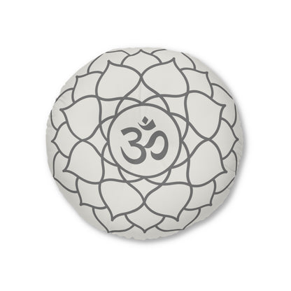 Gray Om Meditation Cushion