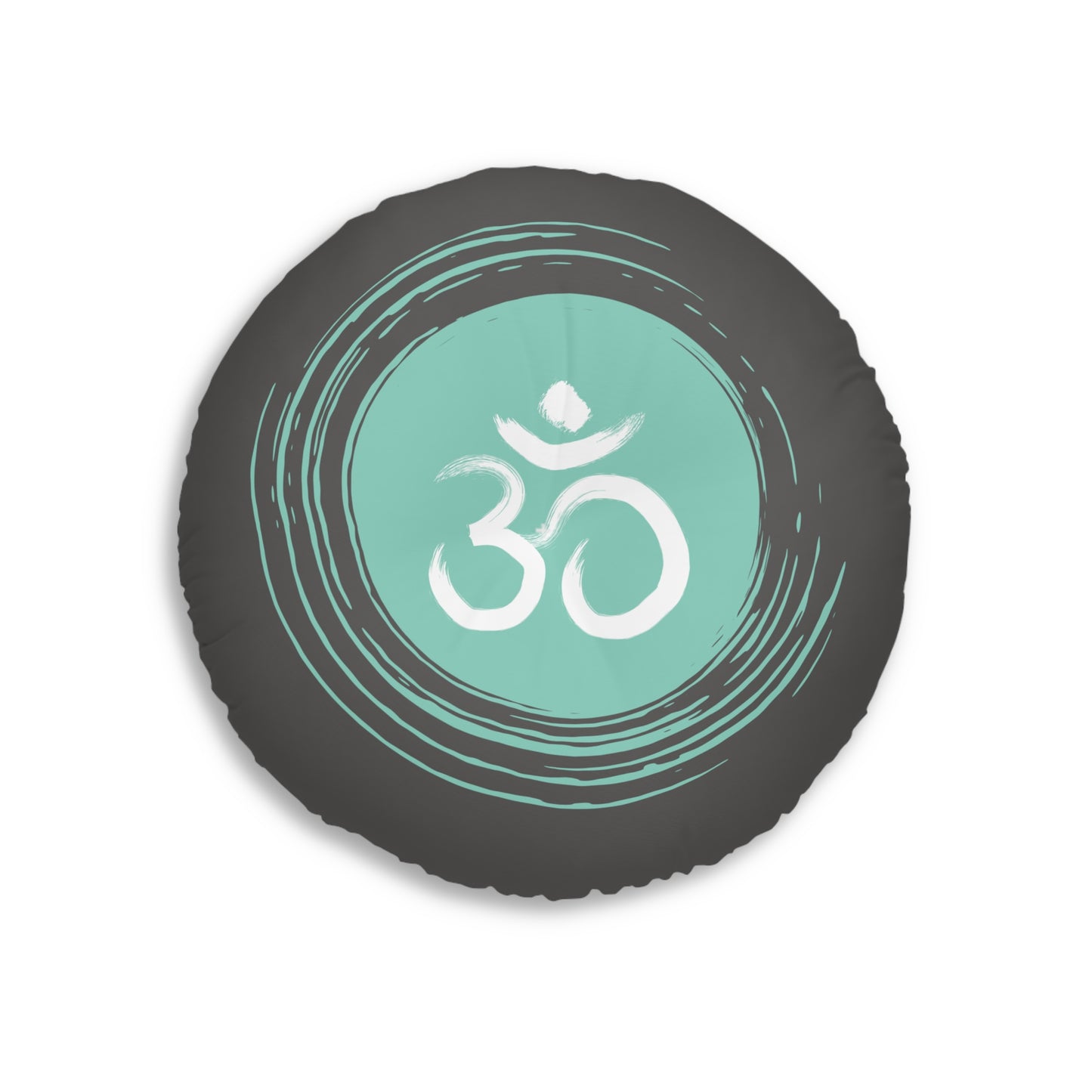 Blue Gray Om Meditation Cushion